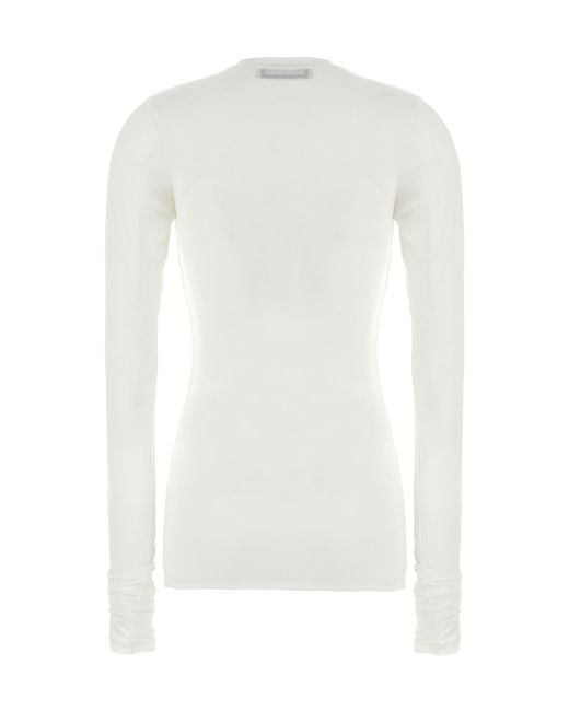 DARKPARK White Camren Fitted Top