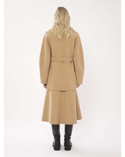 Chloé Natural Chloé Double Faced Coat
