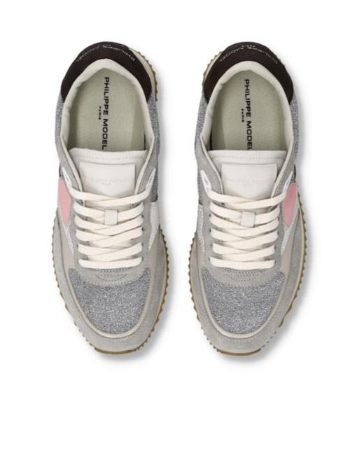 Philippe Model Gray Blville Sneakers