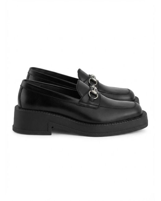 Gucci Black Interlocking G Loafers for men