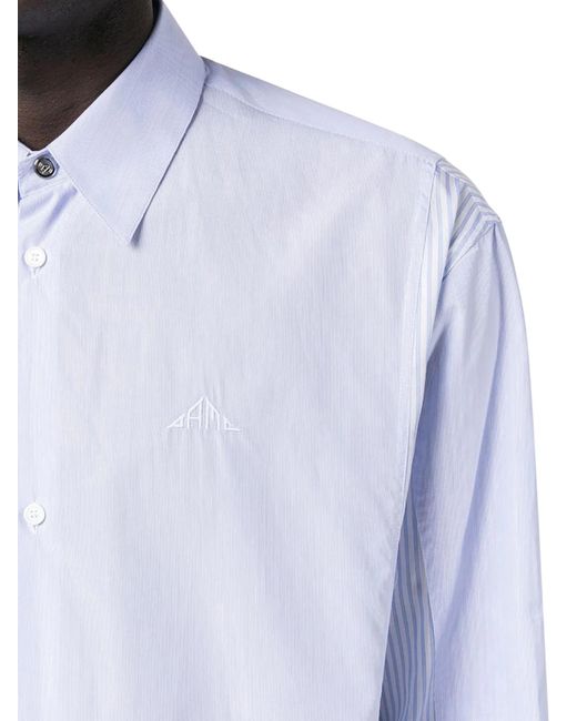OAMC White Logo Embroidered Buttoned Shirt for men