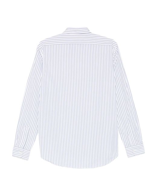 Aspesi White Striped Cotton Shirt for men