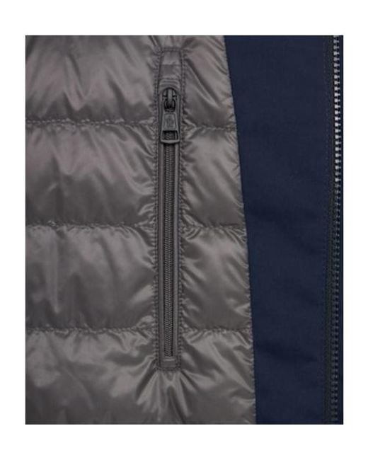 Moncler Blue Ttech Down Parka Jacket for men