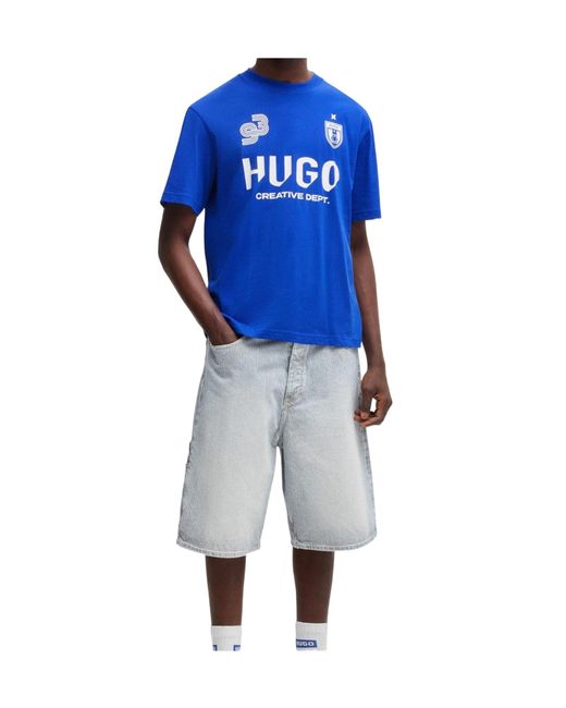 Boss Blue Crewneck Shortsleeve Tee for men