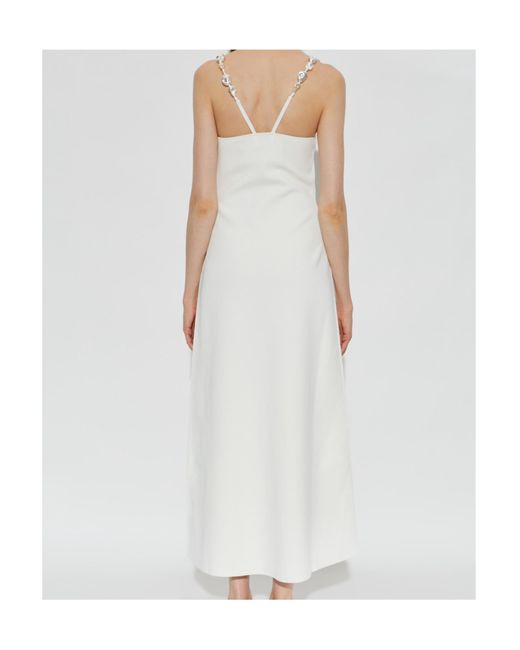 Cult Gaia White Suspender Dress