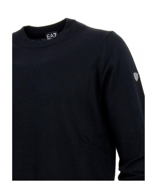 EA7 Blue Logo Detail Pullover for men