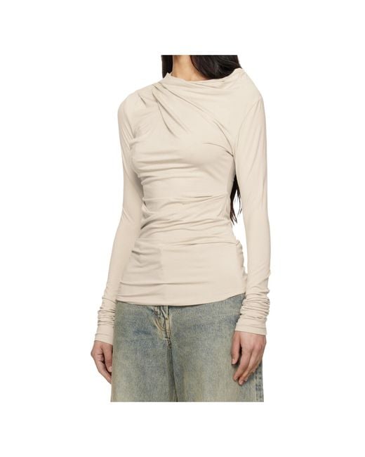 Entire studios Natural Draped Top