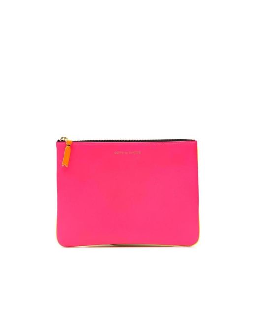 Comme des Garçons Pink Logo Wallet