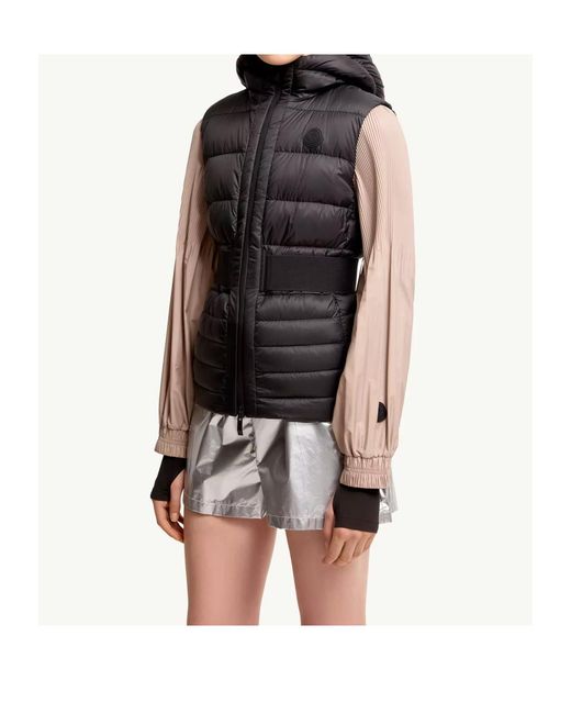 Moncler Black Melia Hooded Down Gilet