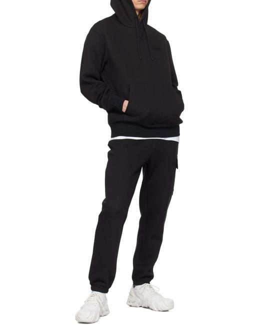 Mackage Black Long-Sleeved Hooded Sweatshirt for men