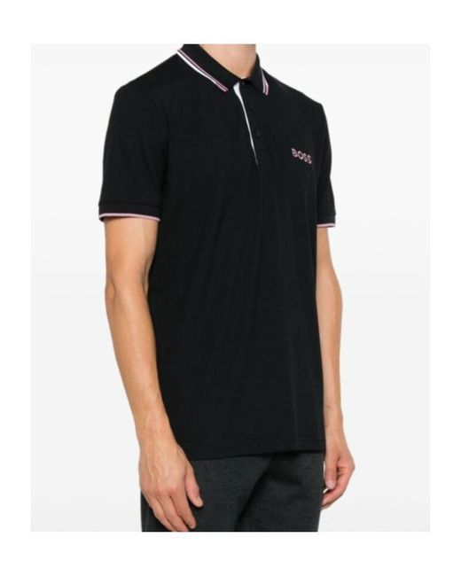 Boss Black Boss Logo Embroidered Short-Sleeved Polo Shirt for men