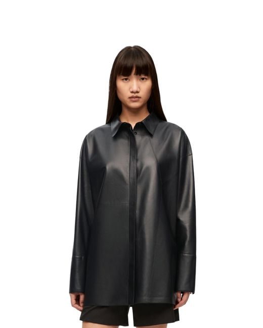 Loewe Black Puzzle Leather Shirt