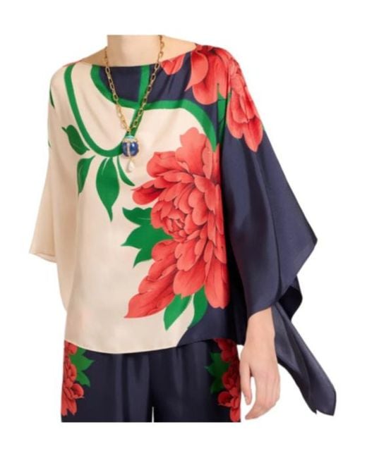 LaDoubleJ Multicolor La Doublej Queen Peony Square Top