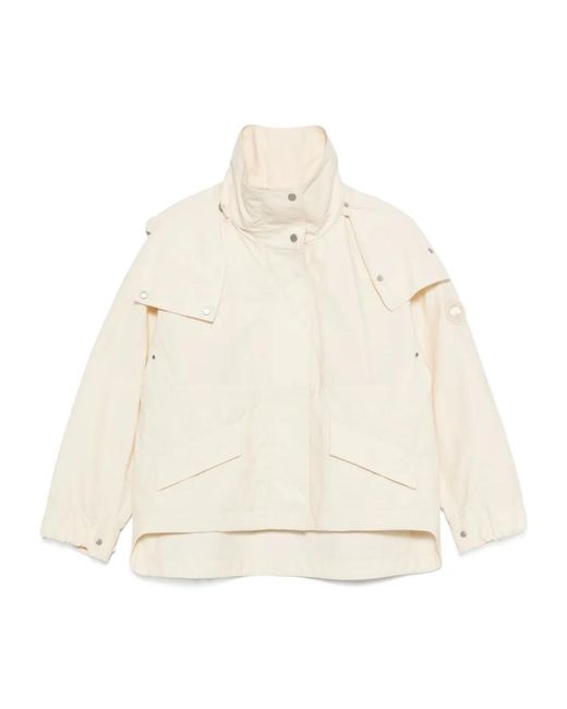 Canada Goose Natural Turtleneck Parka Coat