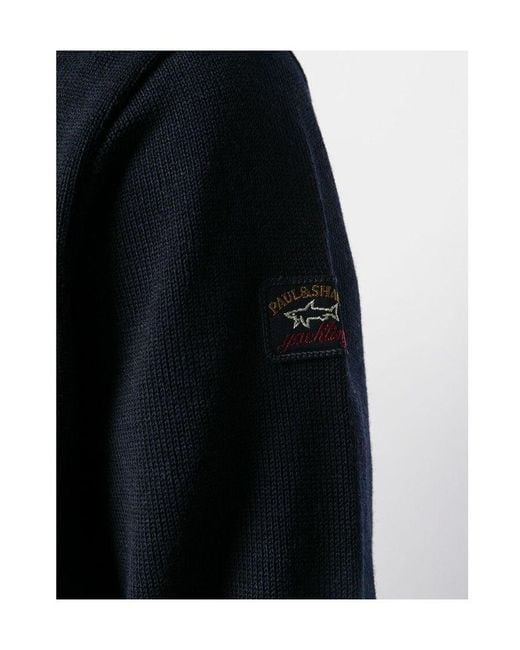 Paul & Shark Blue Virgin Wool Pullover Sweater for men