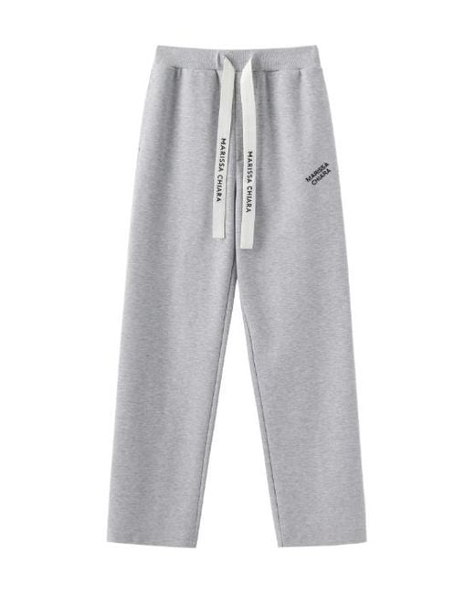 Marissa Chiara Gray Webbing Sweatpants for men