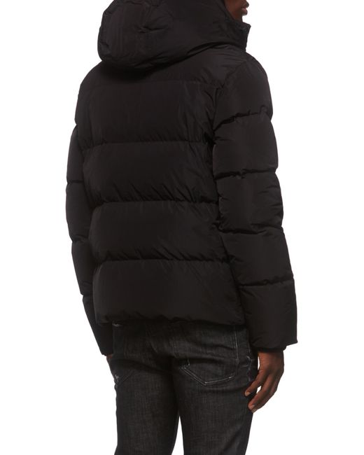 DSquared² Black Road Bomber Puffer Jacket for men