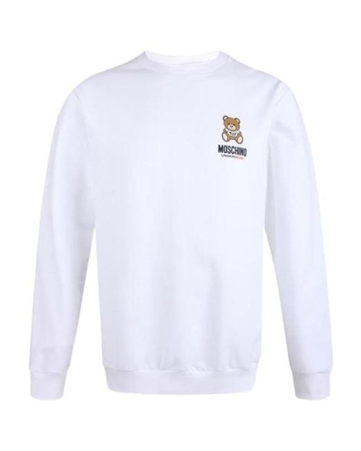 Moschino White Logo Sweater