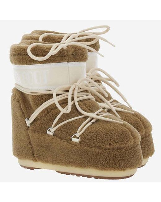 Moon Boot Natural Drawstring Low Boots