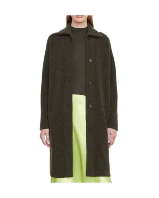 Vince Green Single-Breasted Cardigan Coat