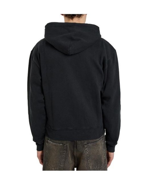 Our Legacy Black Hooded Cotton Sweatshirt for men