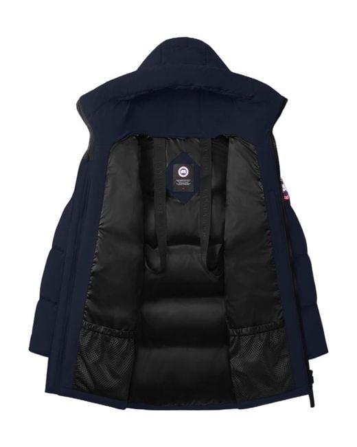 Canada Goose Blue Zip-Up Padded Down Jacket for men