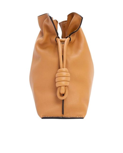 Loewe White Flamenco Medium Clutch Bag