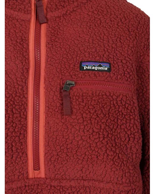 Patagonia Red Fleece Pullover Jacket