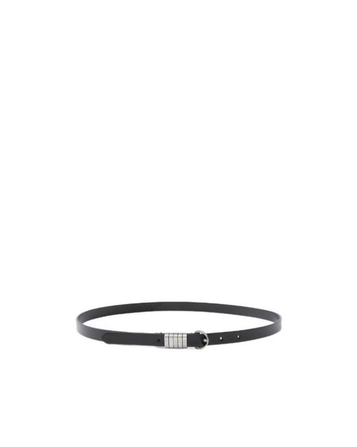 Pinko White Logo-Plaque Buckle Belt