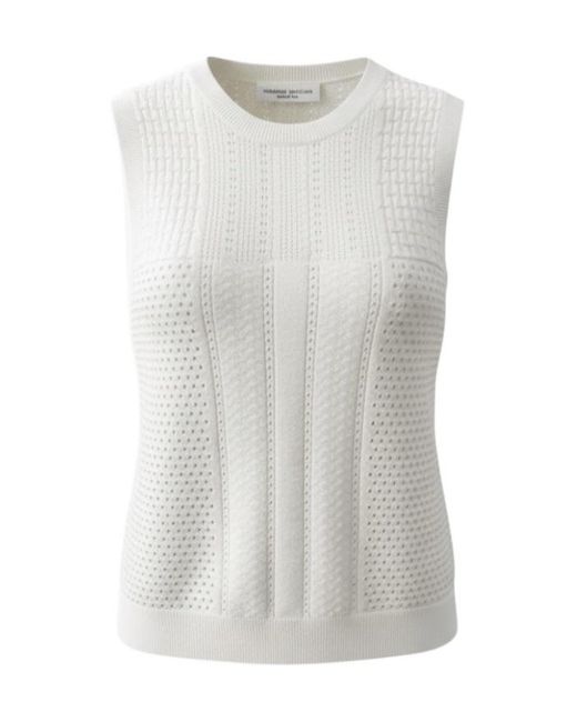 Roberto Collina White Sleeveless Sweater