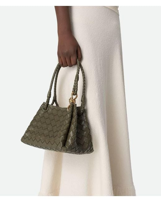 Bottega Veneta Green Parachute Small Shoulder Bag
