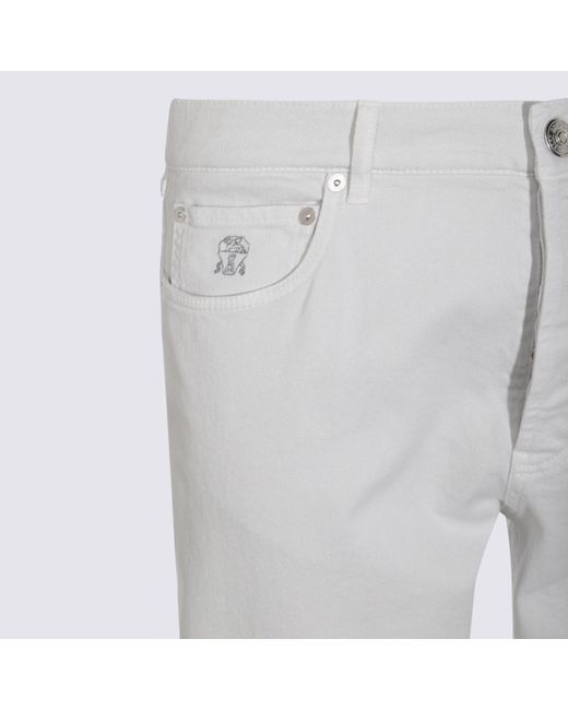 Brunello Cucinelli Gray Straight Leg Jeans for men