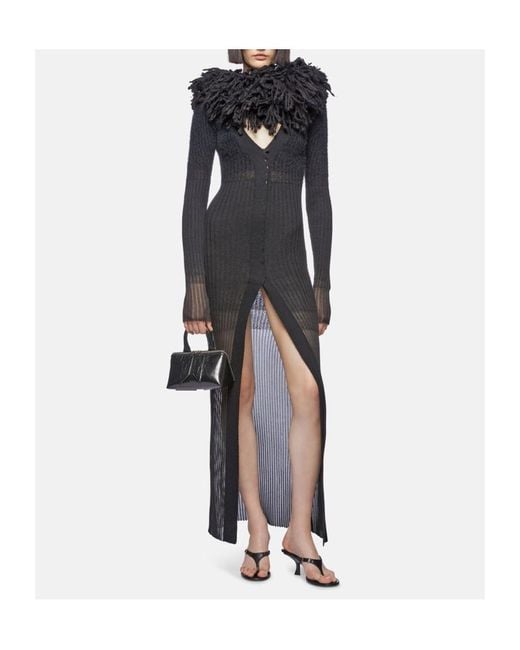 The Attico Black The Degrade Mini Dress