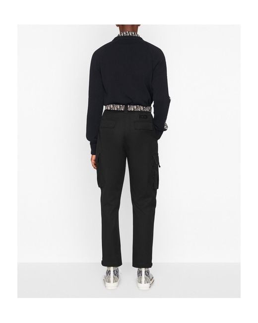 Dior Blue Homme Crewneck Knitted Jumper for men