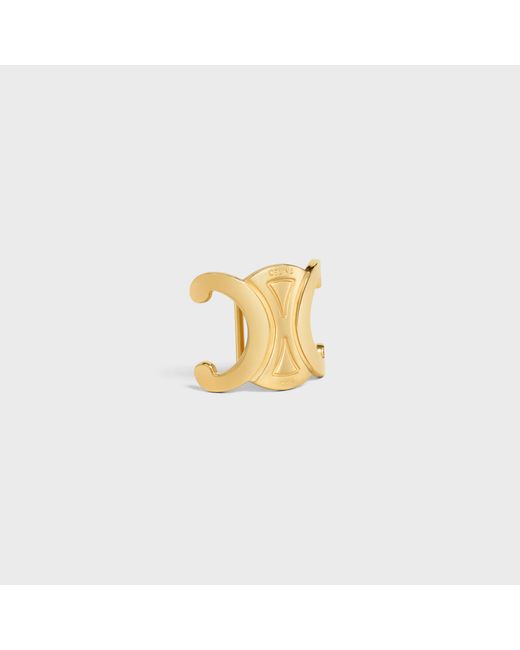 Céline Metallic Triomphe Bag Ring
