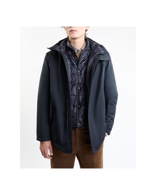 Fay Blue Double-Front Padded Jacket for men