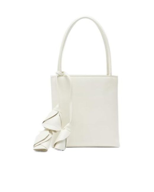 Magda Butrym White Julia Small Leather Shoulder Bag