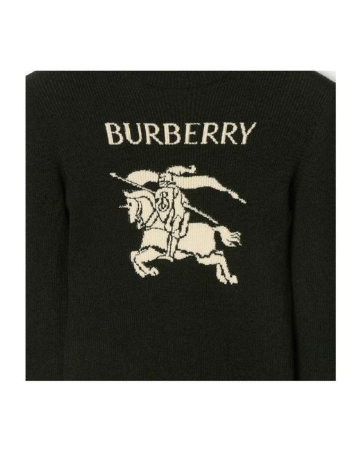 Burberry Black Wool-Silk Ekd Sweater