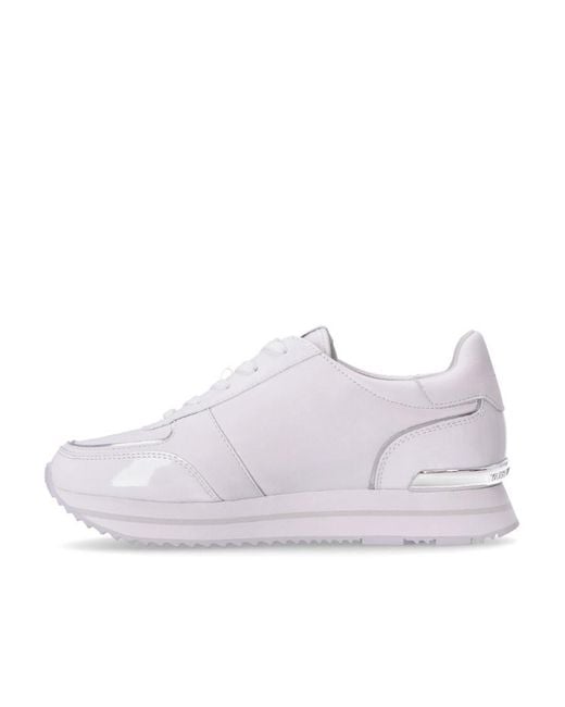 Karl Lagerfeld White Karl Patch-Detail Low-Top Sneakers