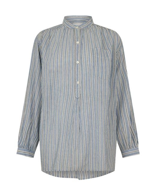 Isabel Marant Gray Simple Long-Sleeve Shirt
