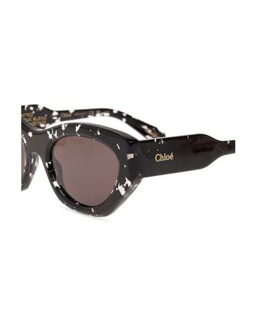 Chloé Metallic Chloé Eyewear Cat-Eye Sunglasses