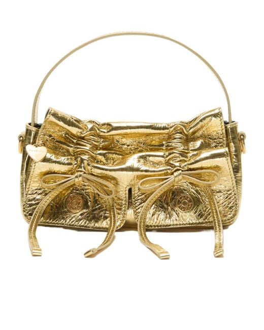 Acne Metallic Drawstring Tote Bag