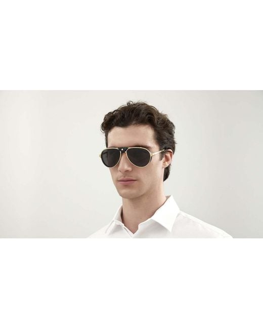 Cartier Black Aviator Frame Sunglasses for men