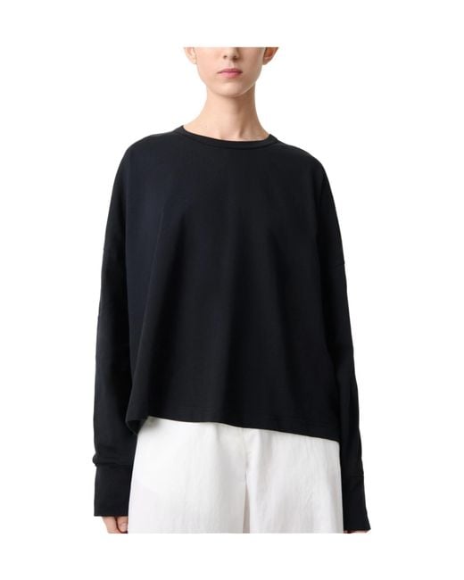 Studio Nicholson Black Loop Long Sleeved T-Shirt