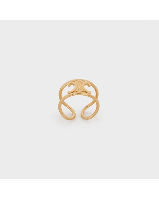 Céline Metallic Maillon Triomphe Ring
