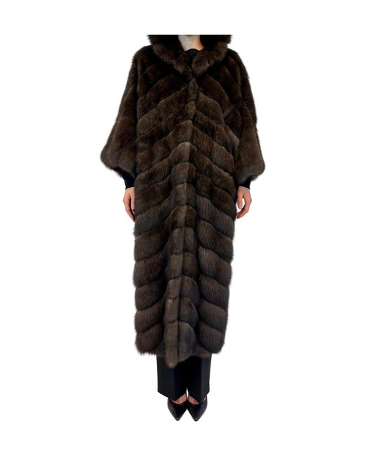 Liska Black Long-Sleeved Coat