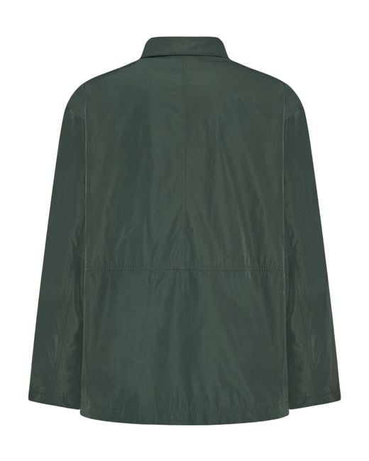 The Row Green Long-Sleeved Casual Jacket for men