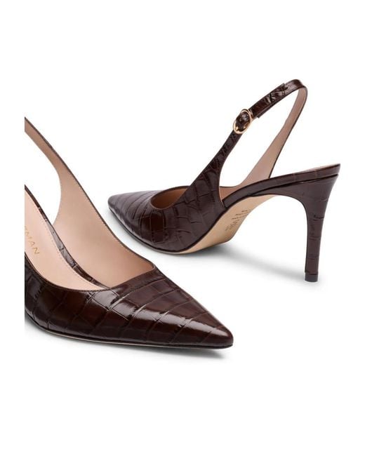 Stuart Weitzman Brown Stuart Power Slingback 75