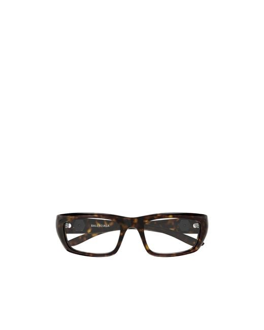 Balenciaga White Eyewear Rectangular Glasses And Frames for men