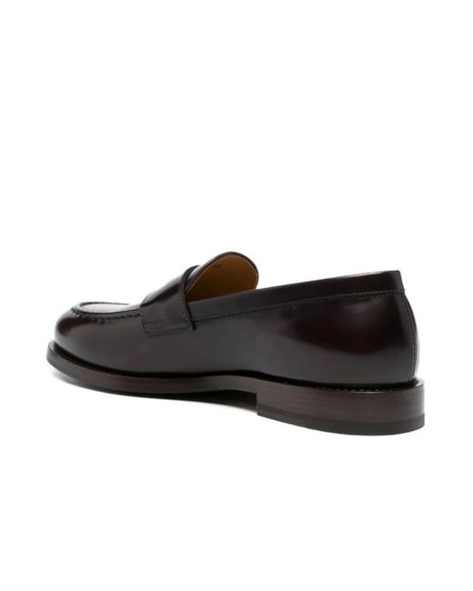 Henderson Black Round-Toe Loafers for men